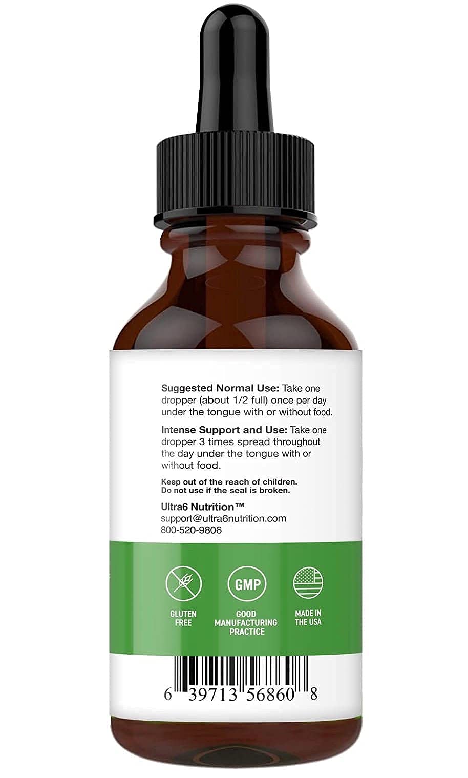 Ultra6 Nutrition Pro20 Liquid Probiotic for Digestive & Gut Health - 2 Fl Oz - image 5