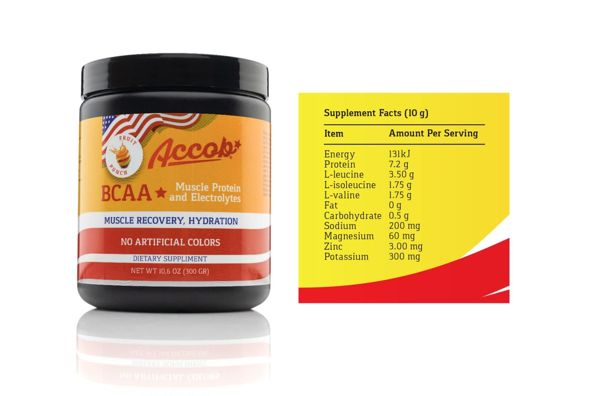 ACCOB BCAA Powder-Pre or Post Workout