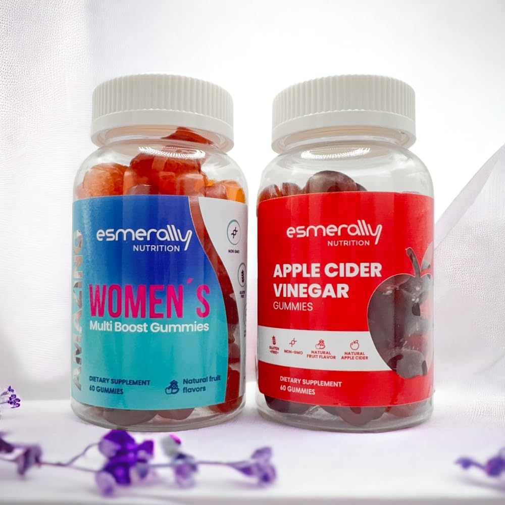 Esmerally Women's Pack Multivitamin & Apple Cider Vinegar Gummies - 120 Gummies
