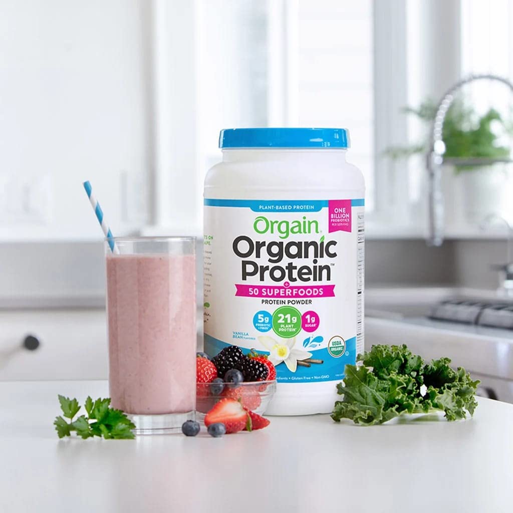 Orgain Organic Plant Based Protein Powder Vanilla Bean - 2.74 lb - image 4