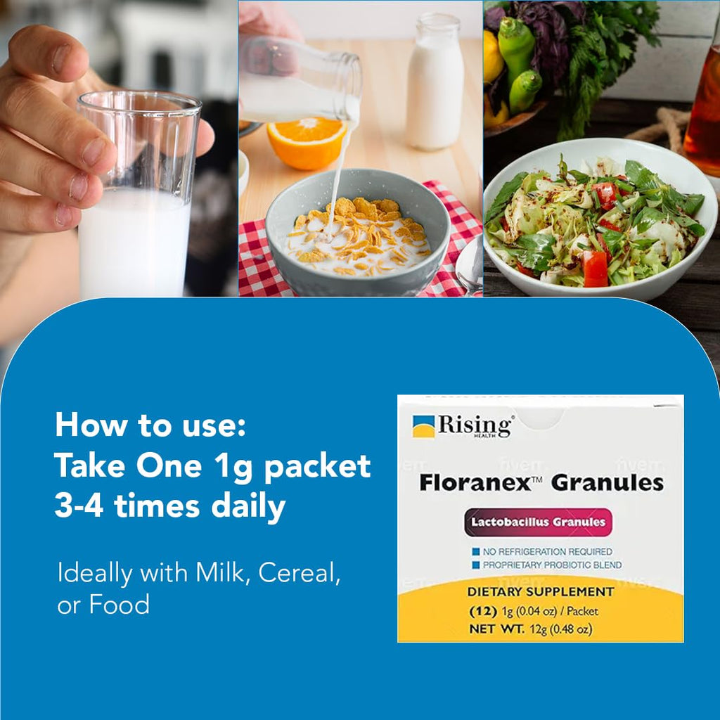 Rising Health Floranex Lactobacillus Probiotic Granules - 12 Packets - image 7