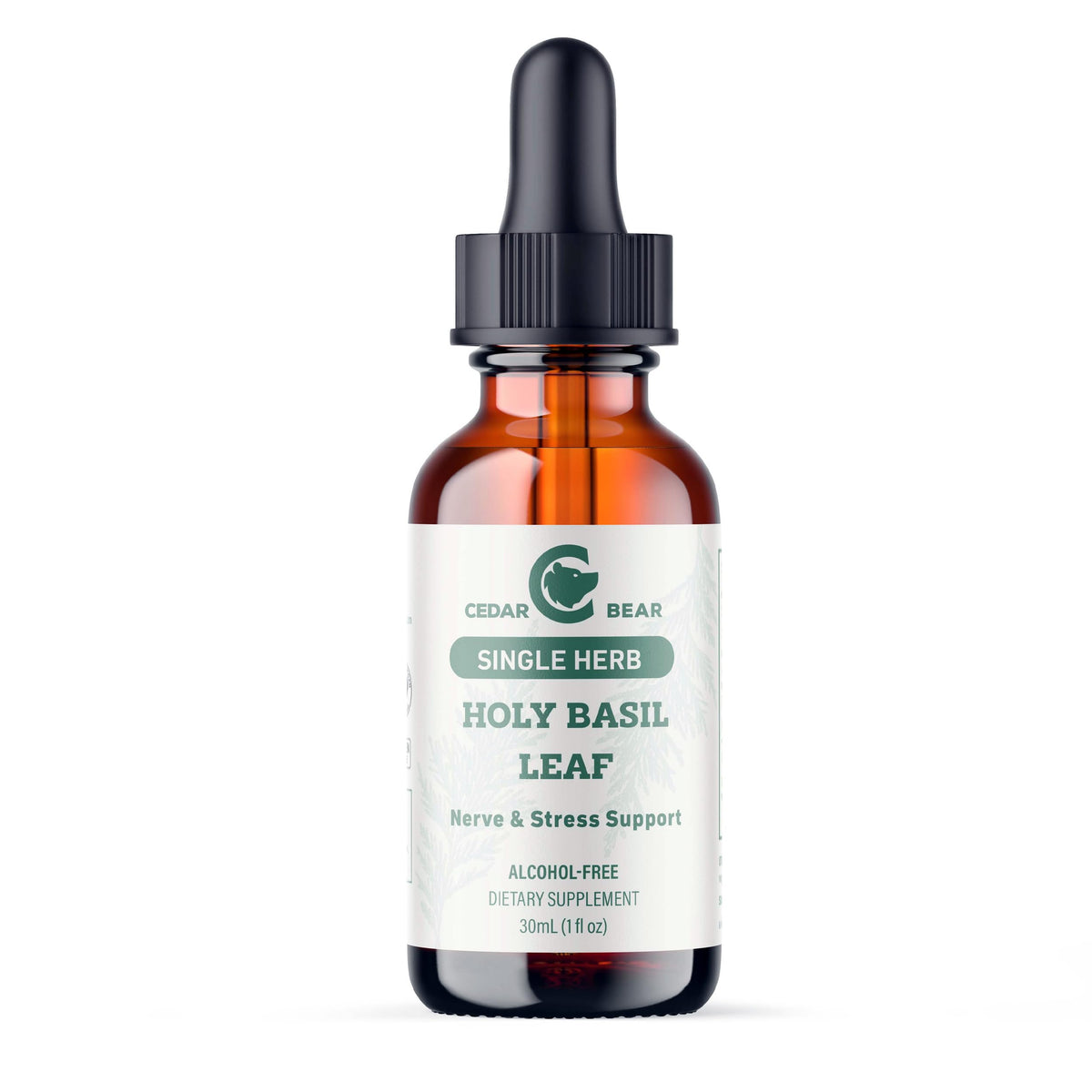 Cedar Bear Naturales Holy Basil Leaf Liquid Herbal Supplement - 1 Fl Oz