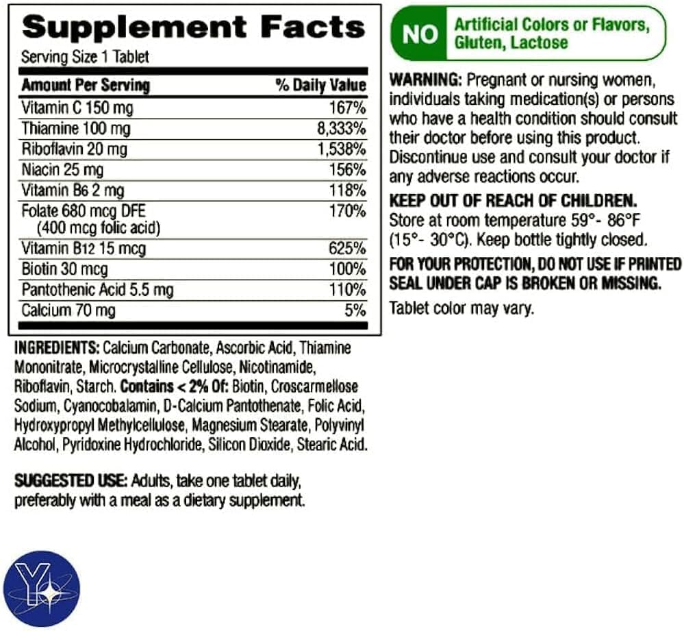 BASKETGOODS Super Vitamin B Complex - 250 Tablets - image 5