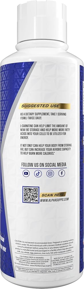 Alpha Supps - L-Carnitine 3000 mg Liquid