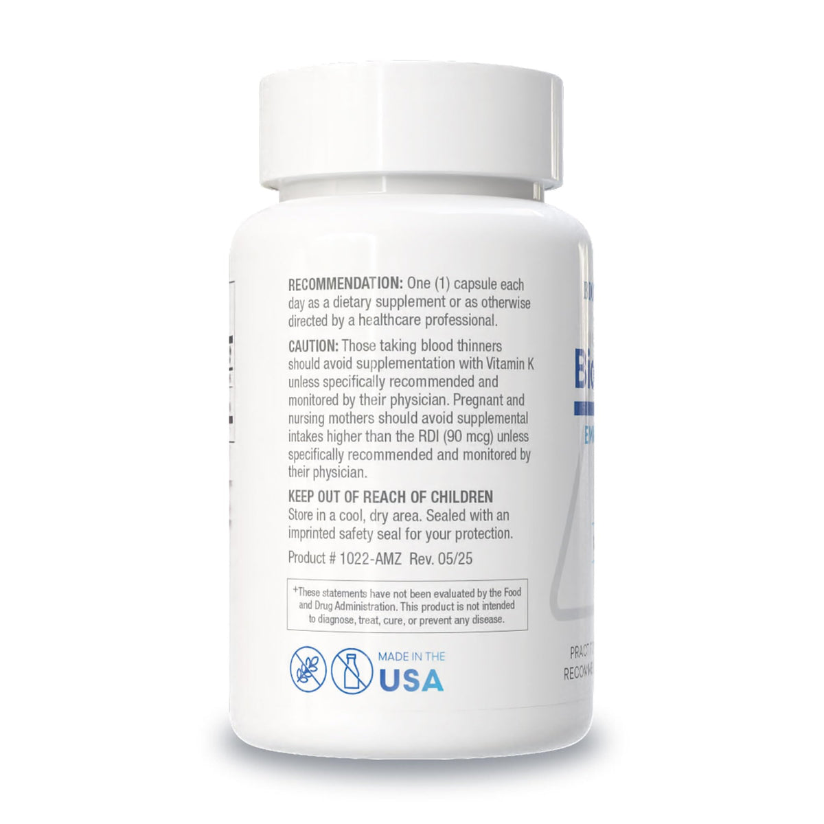 BIOTICS Research Bio-DK Caps Vitamin D3 K1 K2 - 60 Capsules - image 3