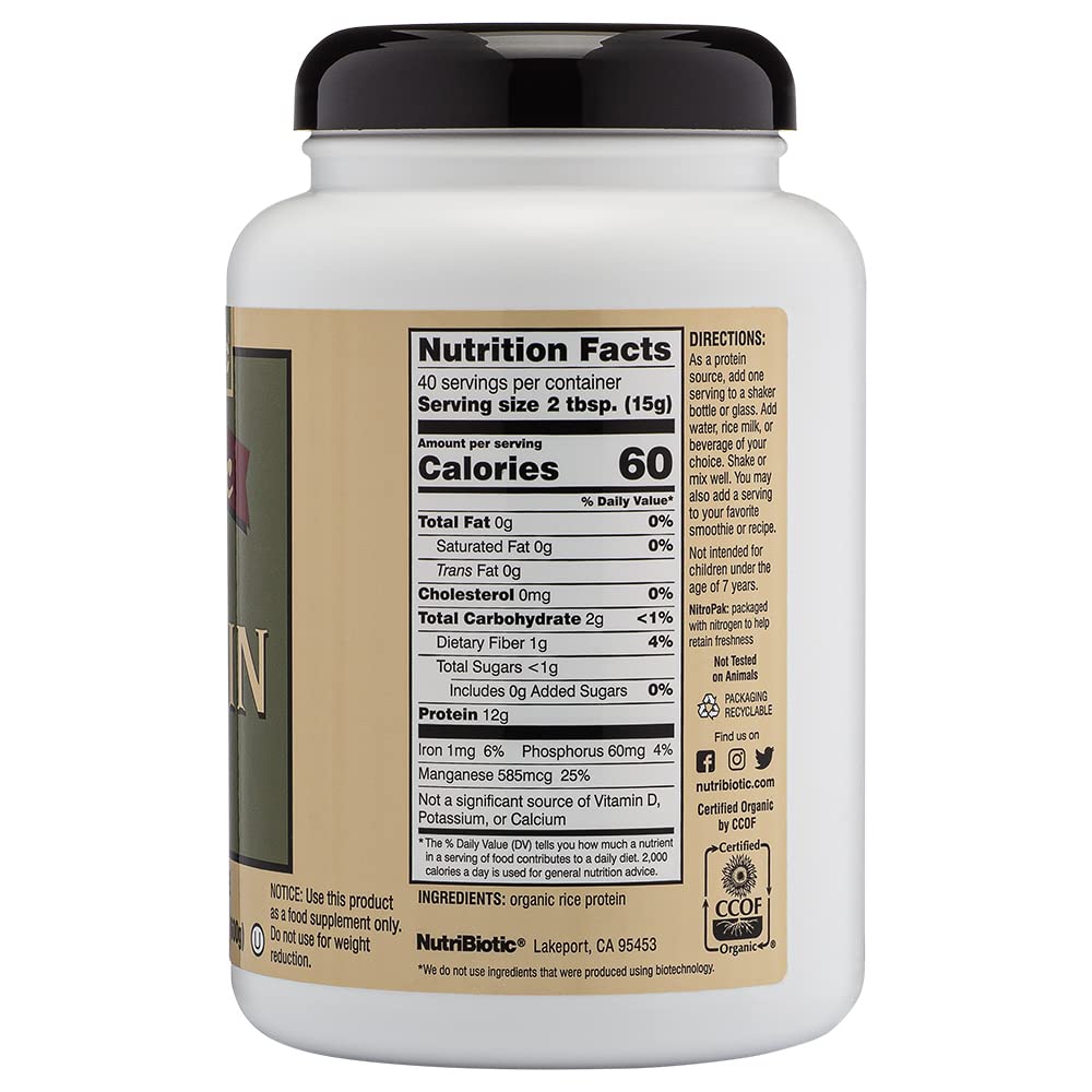 NutriBiotic Certified Organic Rice Protein