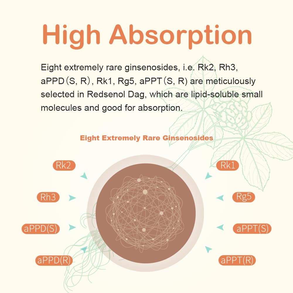 REDSENOL DAG Sublingual Ginseng Extract - 960 Pills - image 5