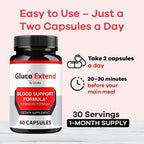 LIVORKA Gluco Extend Capsules Supports Healthy Levels - 180 Capsules - image 4