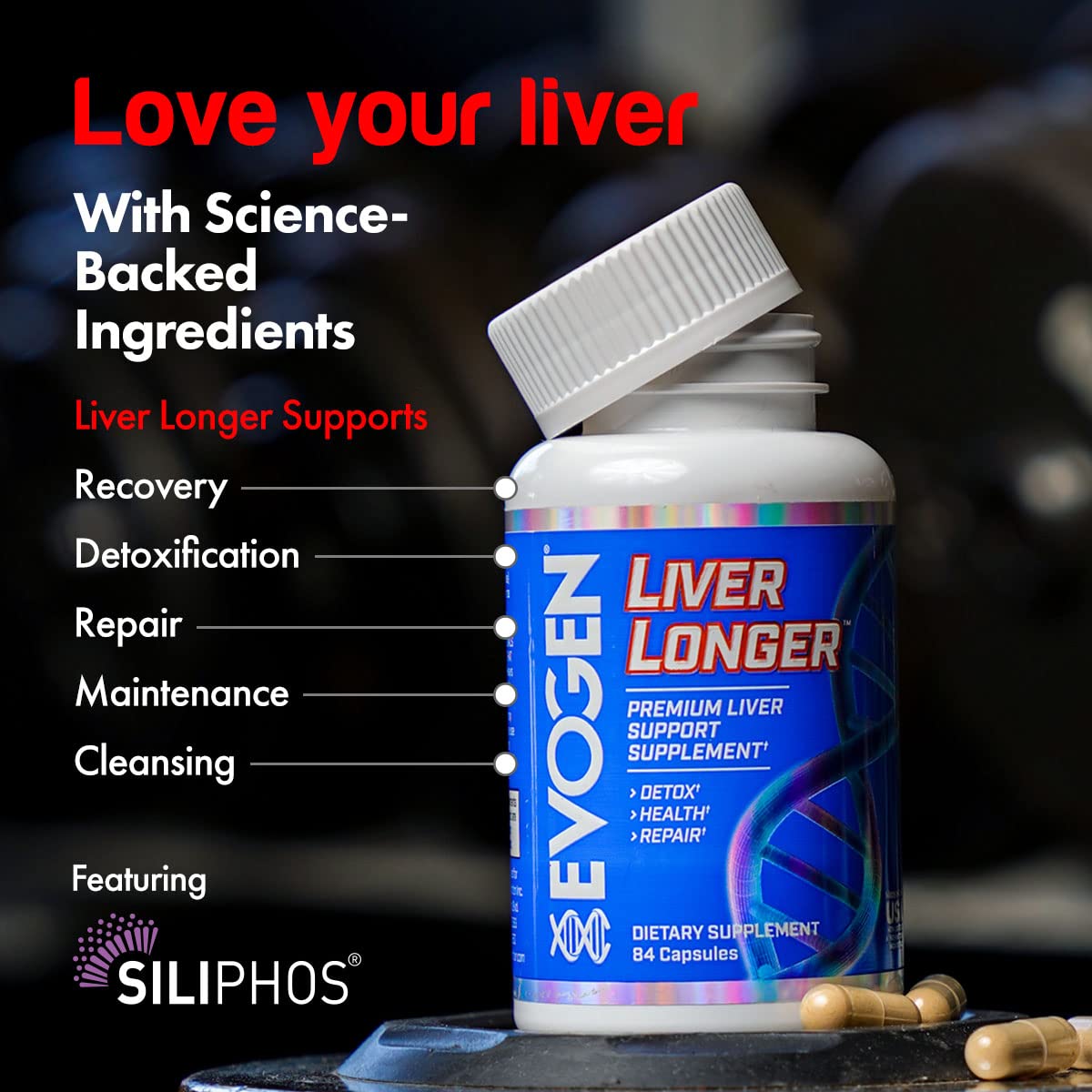 Evogen Liver Longer Liver Support - 84 Capsules - image 4
