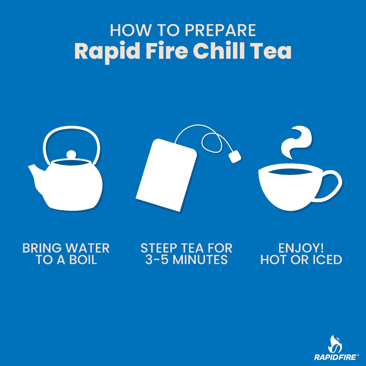 Rapid Fire Chill Tea Soothing Blend Stress Relief - 14 Tea Bags - image 6