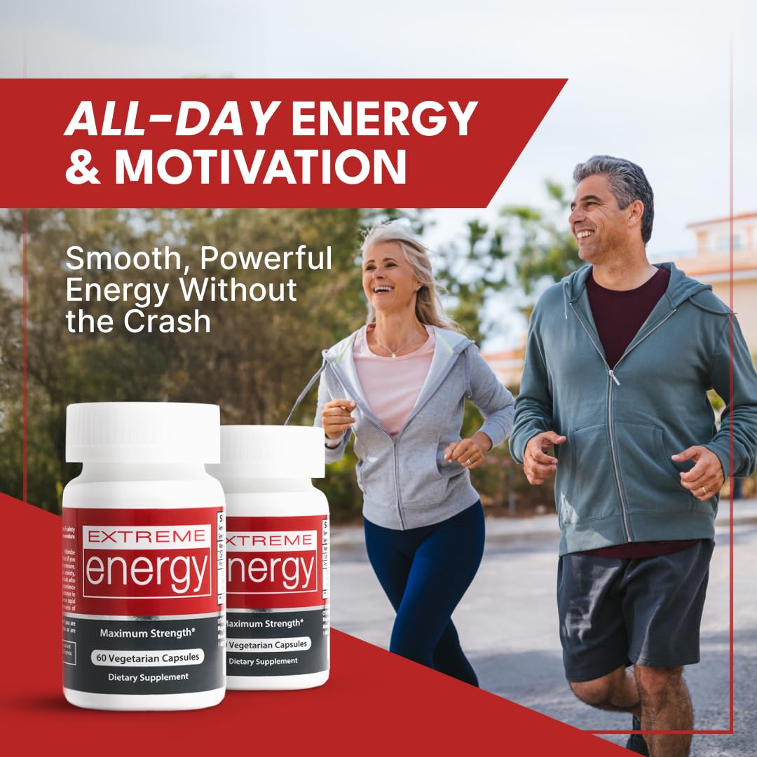 Herbal Nitro Extreme Energy Pills Natural Energy Supplement - 60 Capsules - image 2