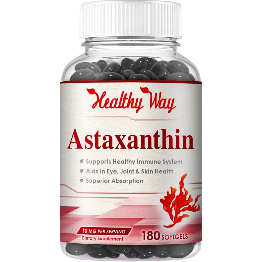 HealthyWayRx Astaxanthin 10mg Softgels - 180 Count