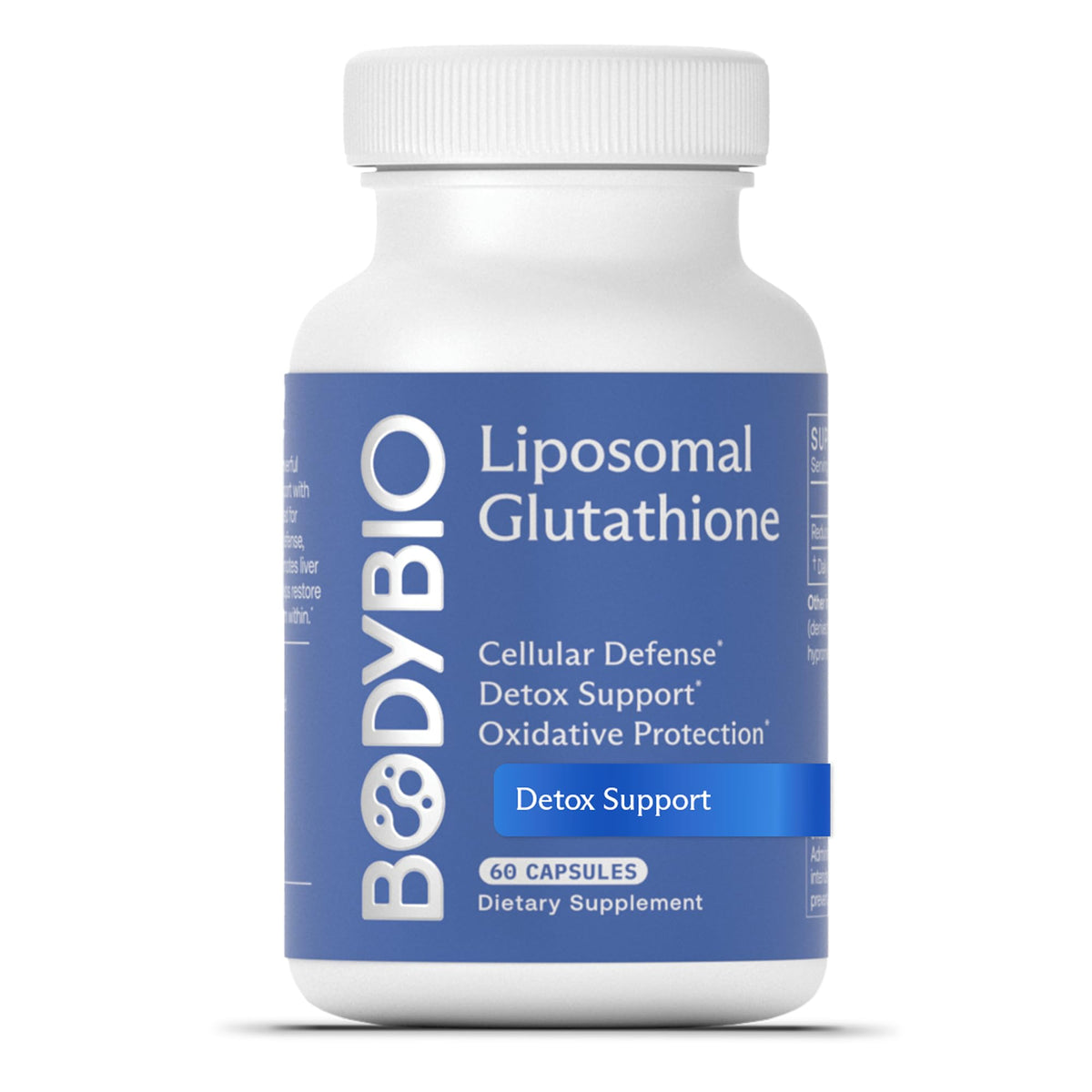 BodyBio Liposomal Glutathione Antioxidant Capsules - 60 Count