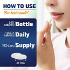 Vitamatic Calcium 1200mg with D3, K2 & B12 - 365 Tablets - image 3