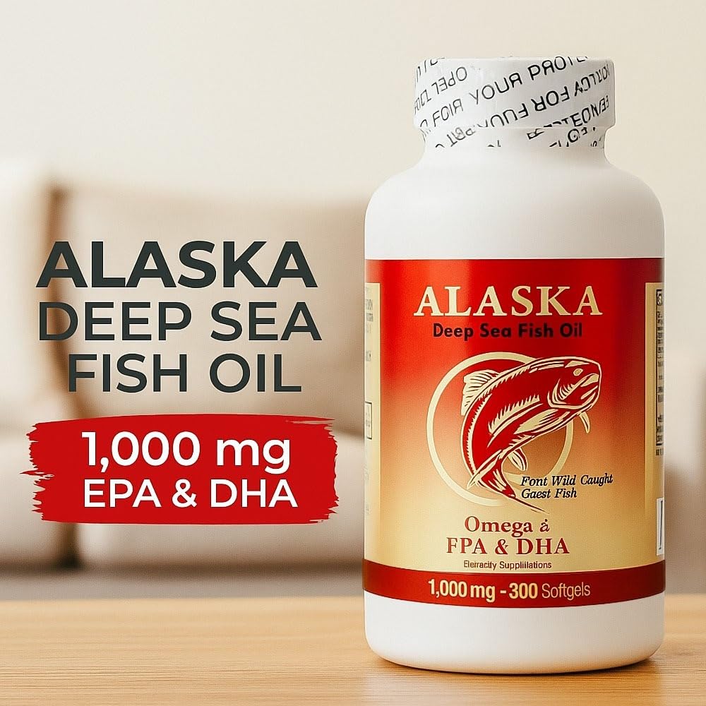 NCB Alaska Deep Sea Fish Oil Omega 3 EPA DHA 1000mg - 300 Softgels - image 2
