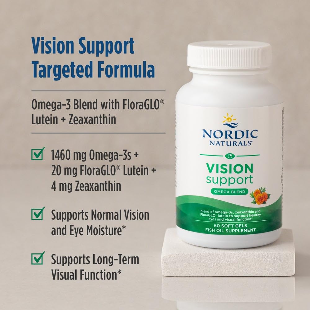 Nordic Naturals Vision Support with Lutein & Zeaxanthin - 60 Softgels - image 3