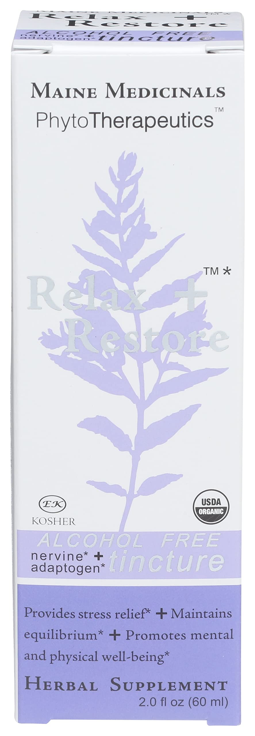 Maine Medicinals Relax + Restore Alcohol-Free Herbal Stress Support - 2 fl oz - image 2