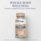 SOLARAY Organic Lion's Mane - 60 Vegetarian Capsules - image 3