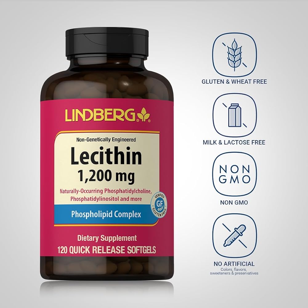 Lindberg Lecithin 1200mg - 120 Softgels - image 3