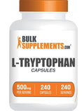 BulkSupplements L-Tryptophan 500mg Amino Acid - 240 Capsules