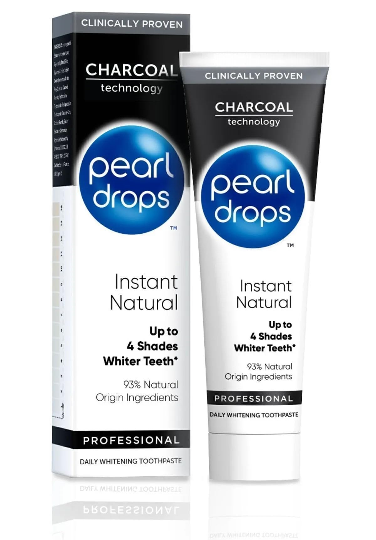 Pearl Drops Instant Natural White Activated Charcoal - 75ml