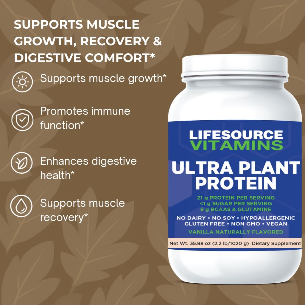 LifeSource Vitamins Plant Protein Vanilla - 2.2 lb - image 2