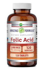 Amazing Formulas Folic Acid 5000 Mcg per Serving