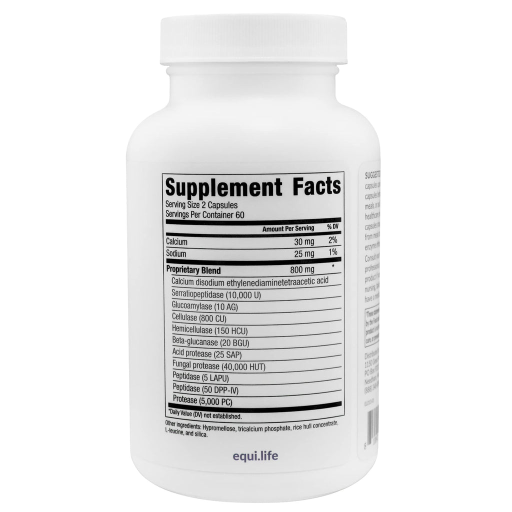 Equilife FloraFilm Enzyme Blend for Gut Health - 120 Capsules - image 2
