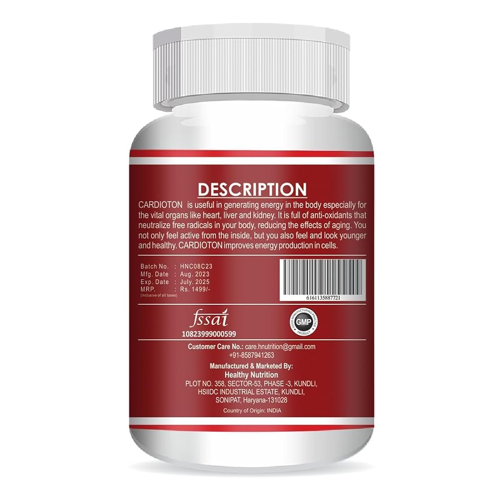Cardioton Arjuna Extract & Moringa Extract Supplement - 60 Vegetarian Capsules - image 2