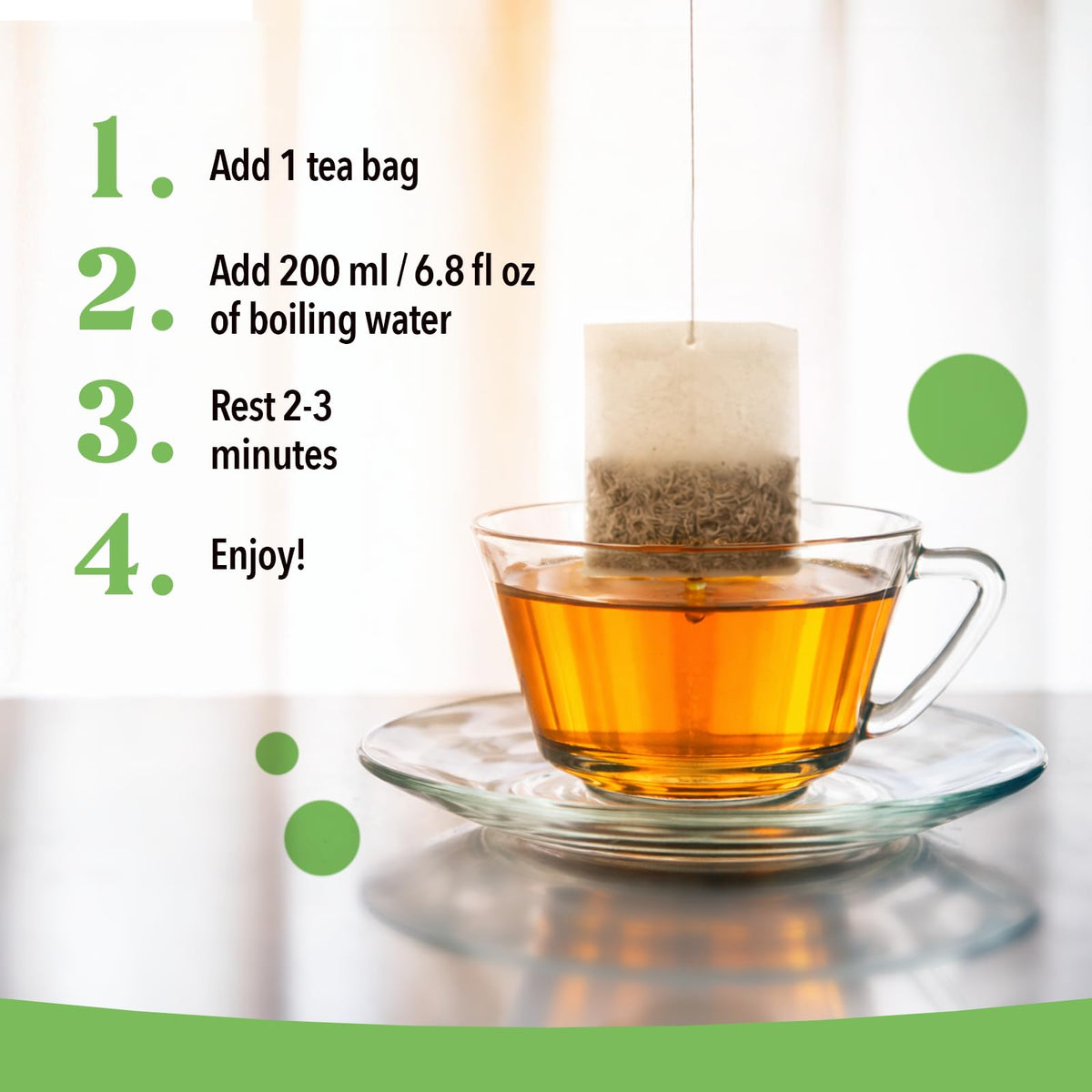 Mondaisa Green Tea Antioxidant-Rich Traditional Infusion - 80 Tea Bags - image 7