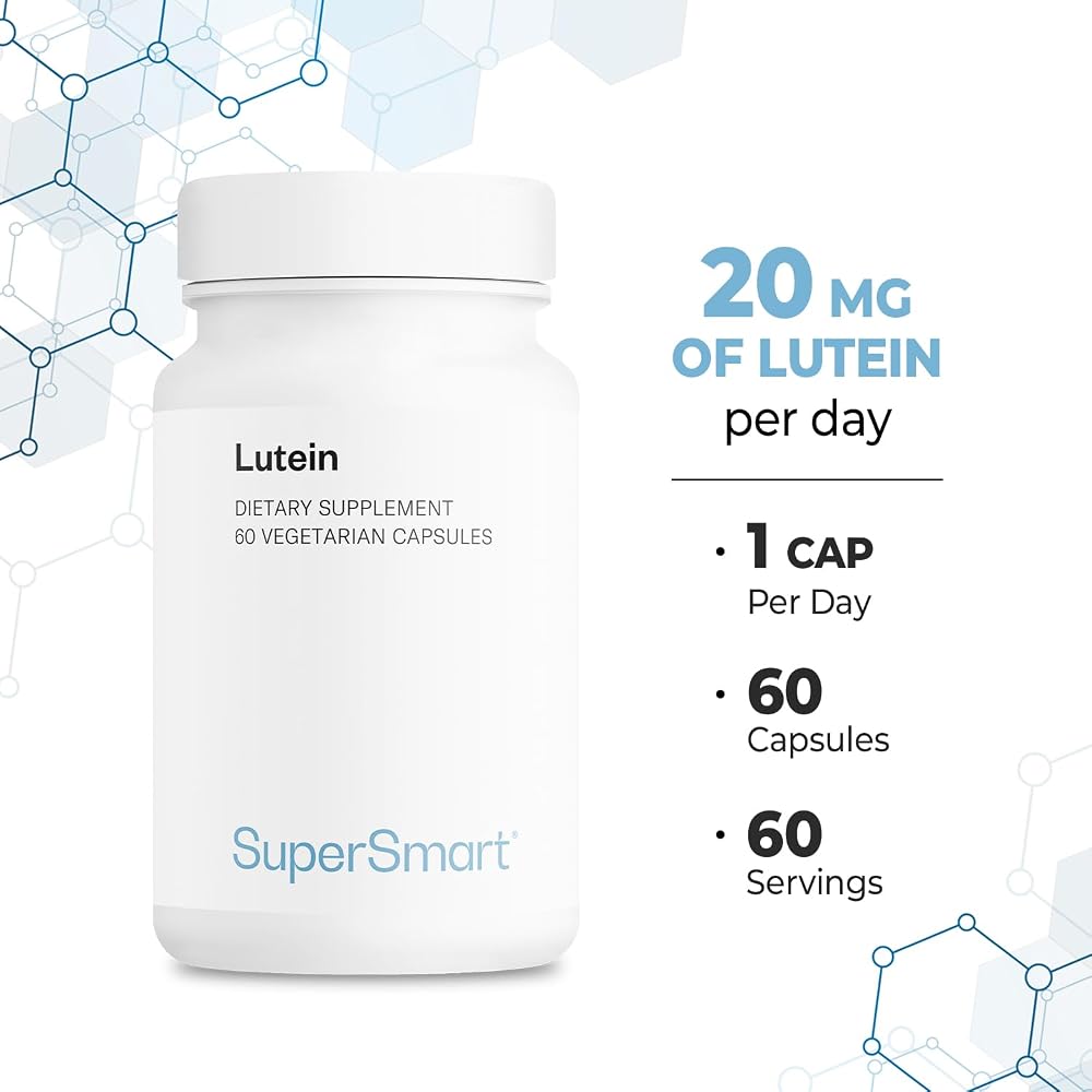 Supersmart Lutein 20mg per Day Eye Supplement - 60 Vegetarian Capsules - image 5