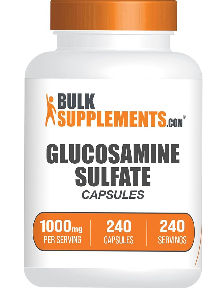 BulkSupplements Glucosamine Sulfate 1000mg Joint Support - 240 Capsules