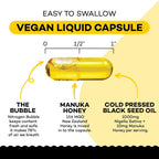 Sakoon Nutrition Black Seed Oil with Manuka Honey - 60 Capsules - image 5