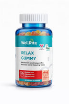 Wellrite Relax Gummy Vitamins with Ashwagandha & Melatonin - 60 Gummies