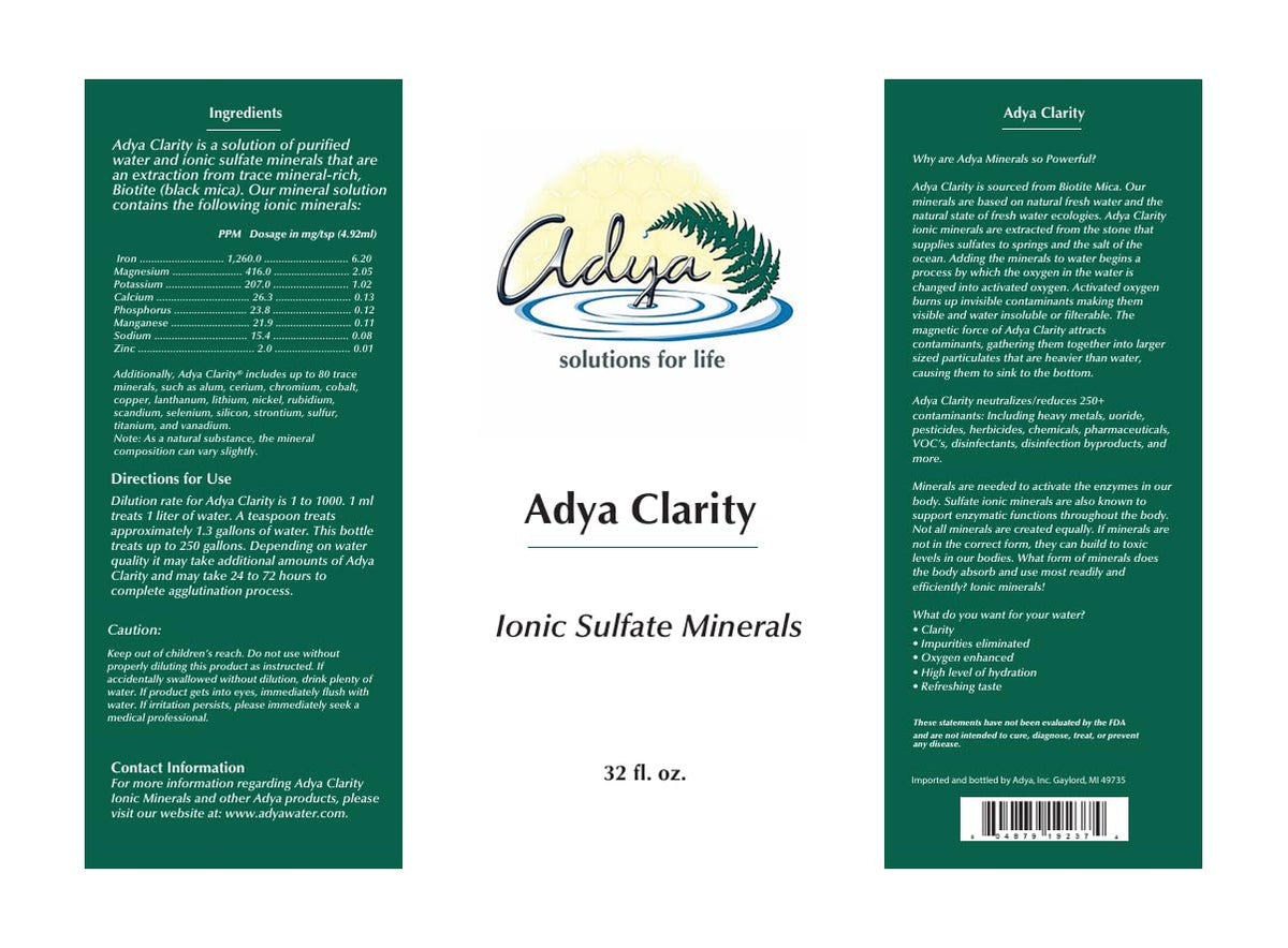 Adya Clarity All Natural Trace Minerals Water Purifier - 32 Fl Oz - image 3