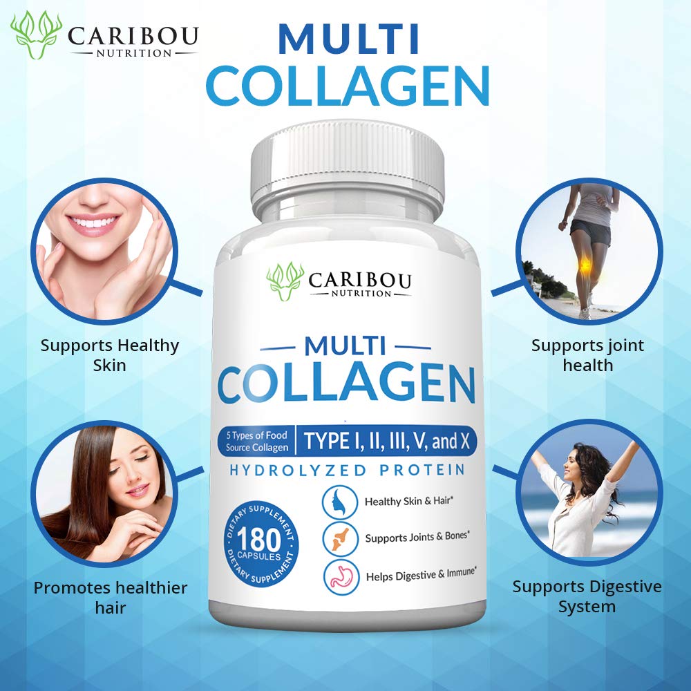 Caribou Nutrition Multi Collagen Pills - 180 Capsules - image 2