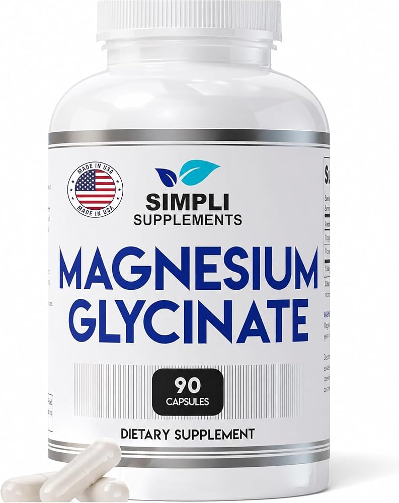 Simpli Supplements Magnesium Glycinate 400mg per Serving