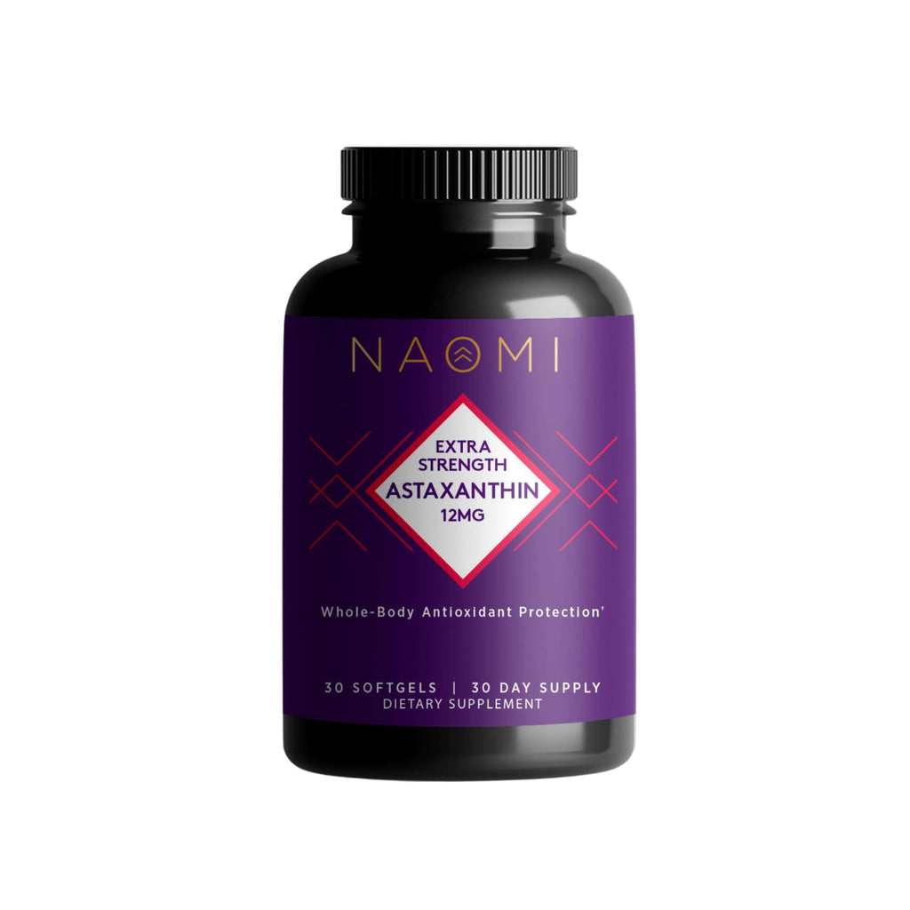 NAOMI Extra Strength Astaxanthin 12mg Antioxidant - 30 Softgels