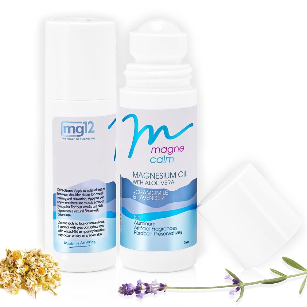 MG12 MagneCalm Roll-On with Lavender & Chamomile - 3 oz