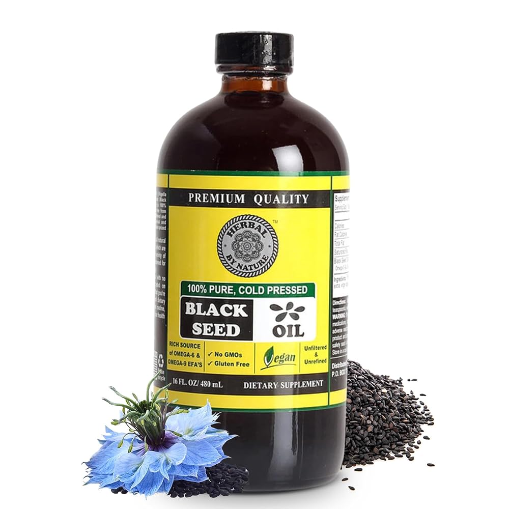 DAS NATURALS Pure Black Seed Oil - 100% Pure Nigella Sativa - Cold
