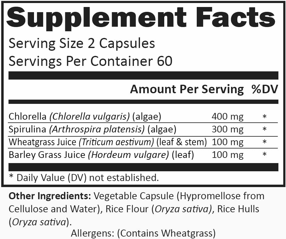 R-Garden Sun Energy Green Superfood - 120 Capsules - image 2