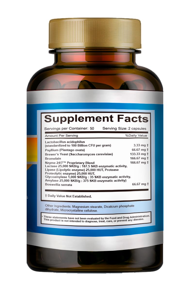 VITAMISAN Probiotics with Acidophilus & Organic Prebiotic - 100 Capsules - image 2