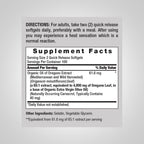 Piping Rock Oregano Oil Softgel Capsules - 200 Softgels - image 2