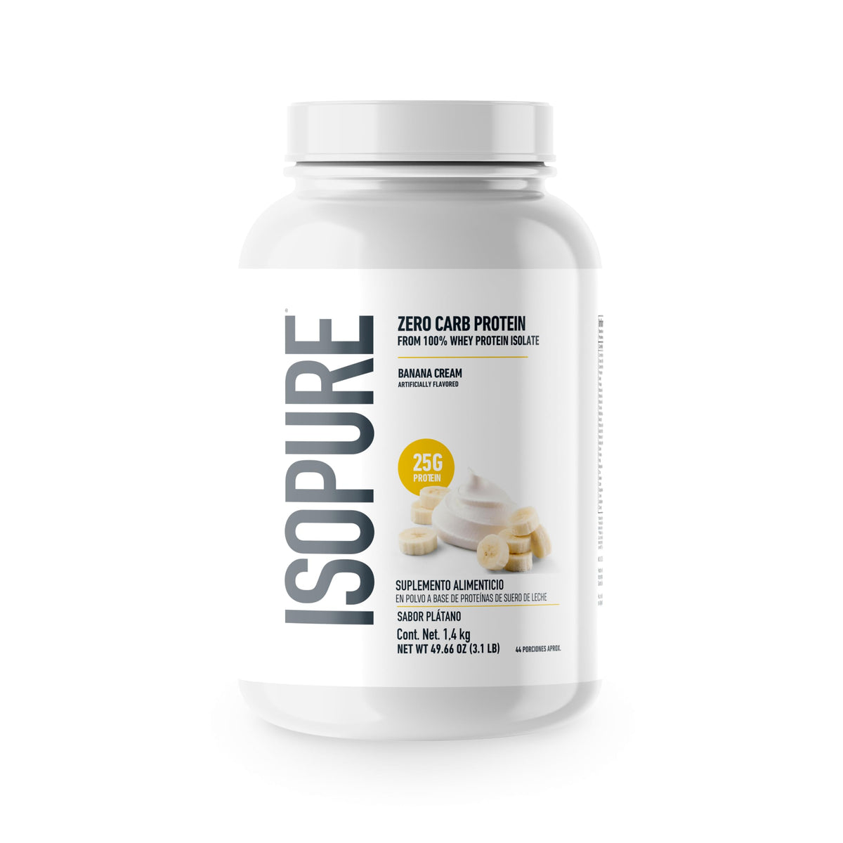 Isopure Banana Cream Zero Carb Whey Protein Isolate - 3 Pound