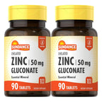 Sundance Vitamins Chelated Zinc 50 mg - 180 Tablets