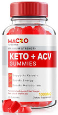 NutraRize Macro Keto ACV Gummies Weight Loss Support - 60 Gummies