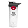DISCOUNT PROMOS Plastic Shaker Bottles with Mixer 24 oz. Set of 12