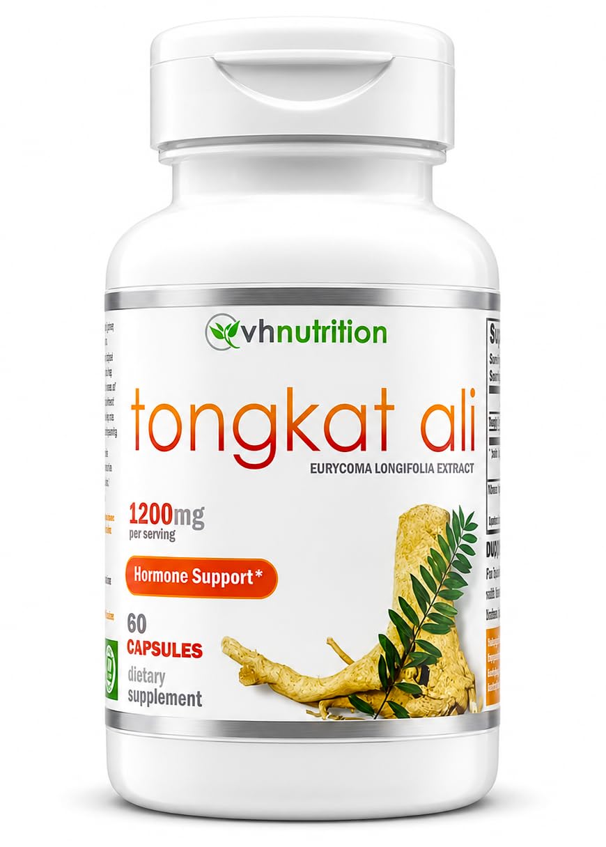 VH Nutrition Tongkat Ali Extract Powder Hormone Support - 60 Capsules