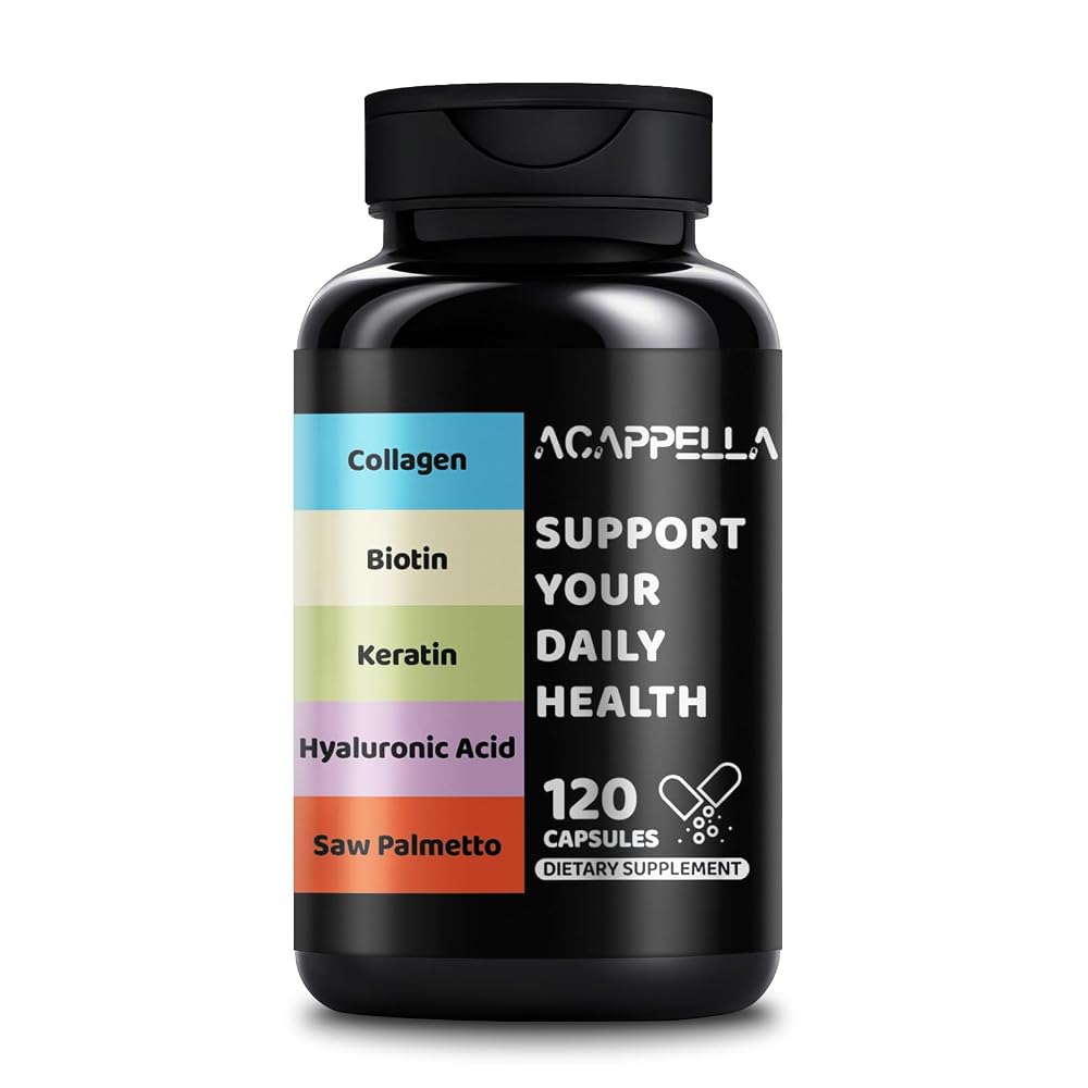 ACAPPELLA Collagen Pills with Biotin & Keratin - 120 Capsules
