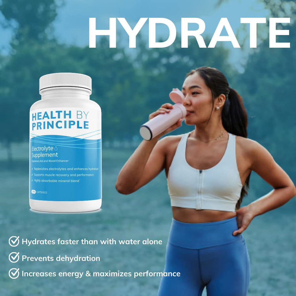 HEALTH BY PRINCIPLE Electrolyte Capsules Sodium & Potassium – 100 Vegan Capsules - image 3